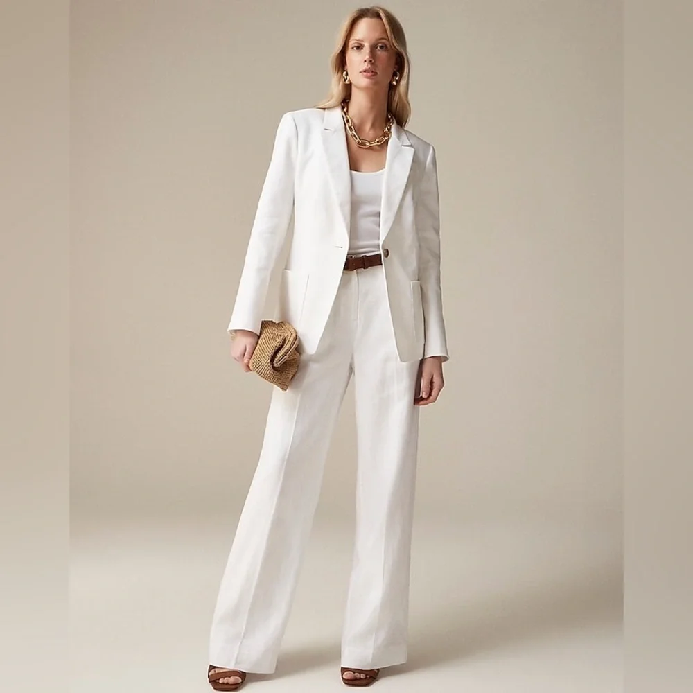 J Crew Helena blazer in stretch linen blend BX793